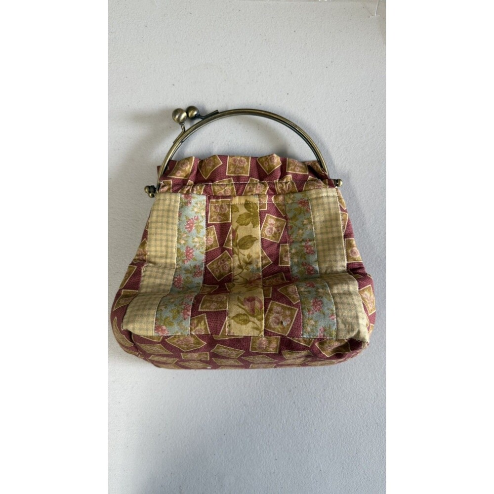 Vintage Kiss-lock Handmade Purse Top Handle Brass Sweet Bag Excellent Condition